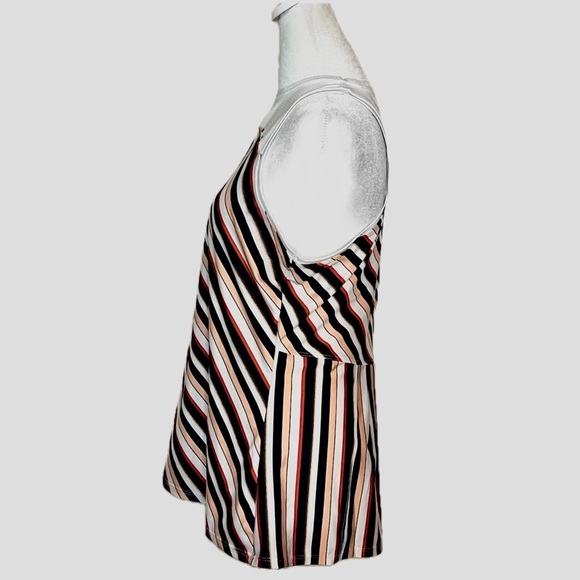 TAIL Activewear Striped Mesh Back Tank Top | Size M | - Picture 2 of 6